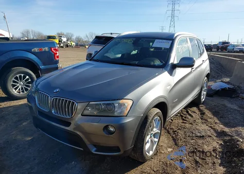 2014 BMW X3 xDrive35I z USA, uszkodzony, nr VIN 5UXWX7C57E0E77250
